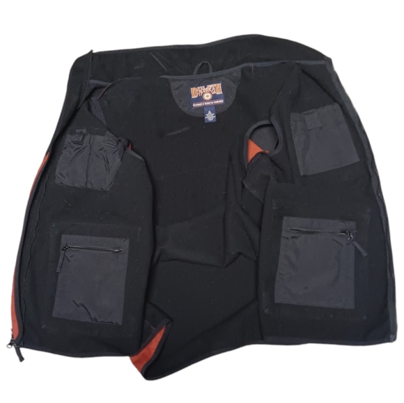 🤎DULUTH TRADING CO MEN'S SIZE XL ORANGE AND BLACK MULTI POCKET VEST. - Picture 2 of 5